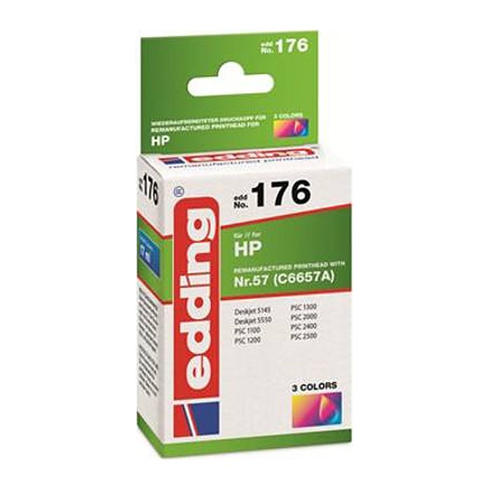 edding EDD-176 color Druckerpatrone kompatibel zu HP 57 (C6657AE)