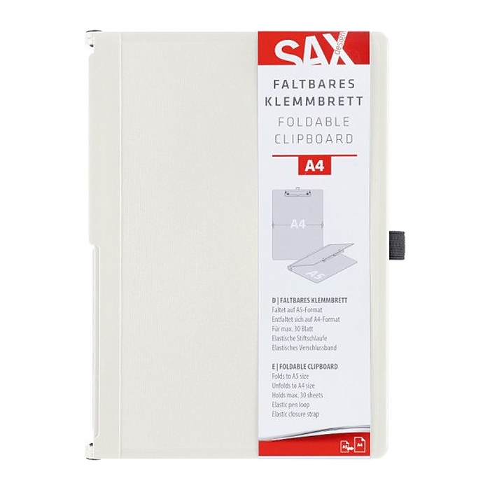 sax design Klemmbrett 2-750-10 DIN A5 auf DIN A4 kokos Kunststoff, 1 St.