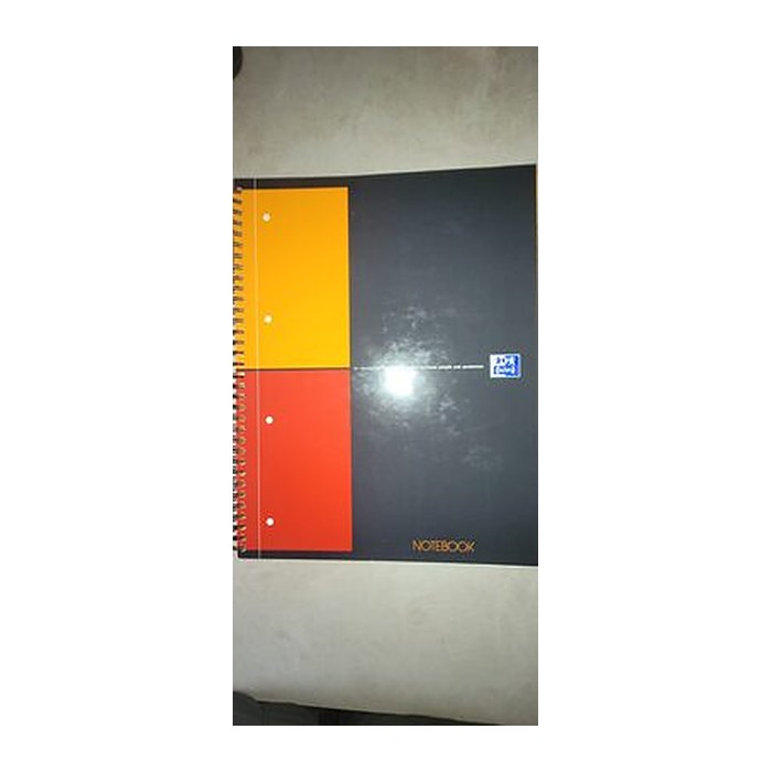 OXFORD Collegeblock Notebook kariert DIN A4 Rand rundum, 1 Block