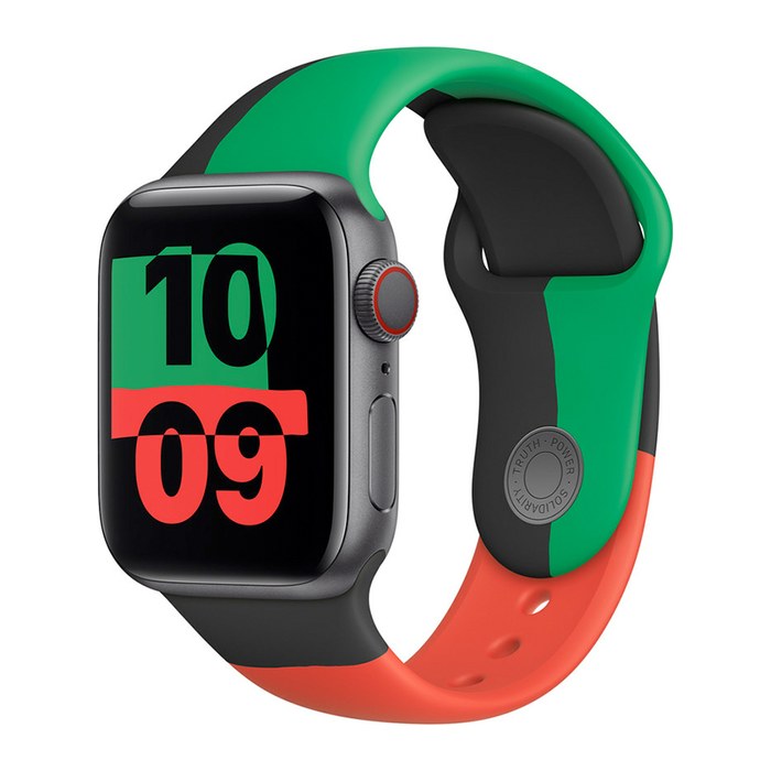 Apple Sport Loop 44 mm S/M Smartwatch-Armband black unity
