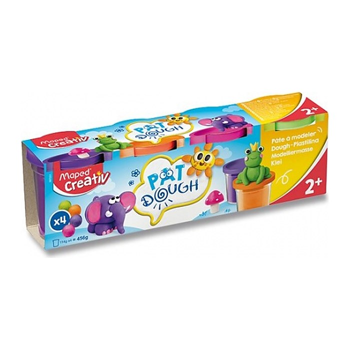 Maped® Creativ Knete Zusatzfarben farbsortiert, 4 Dosen je 114,0g