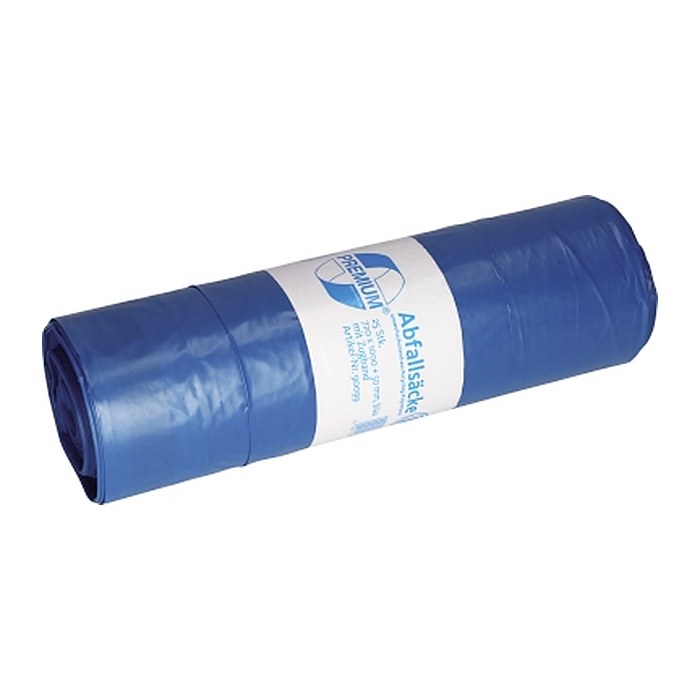DEISS Müllbeutel PREMIUM 120,0 l blau 50 µm, 25 St.