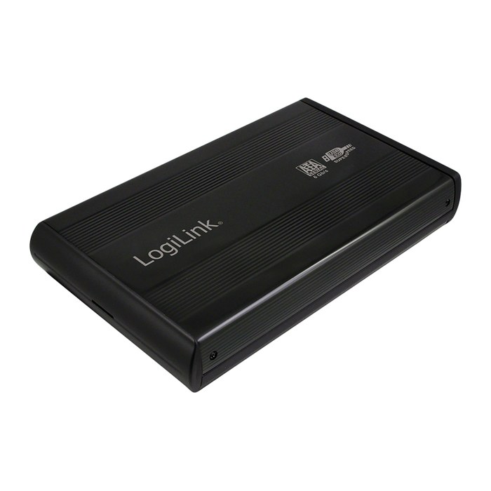 Logilink Geh. 8.9cm (3,5") USB 3.0/SATA Black ALU m. N