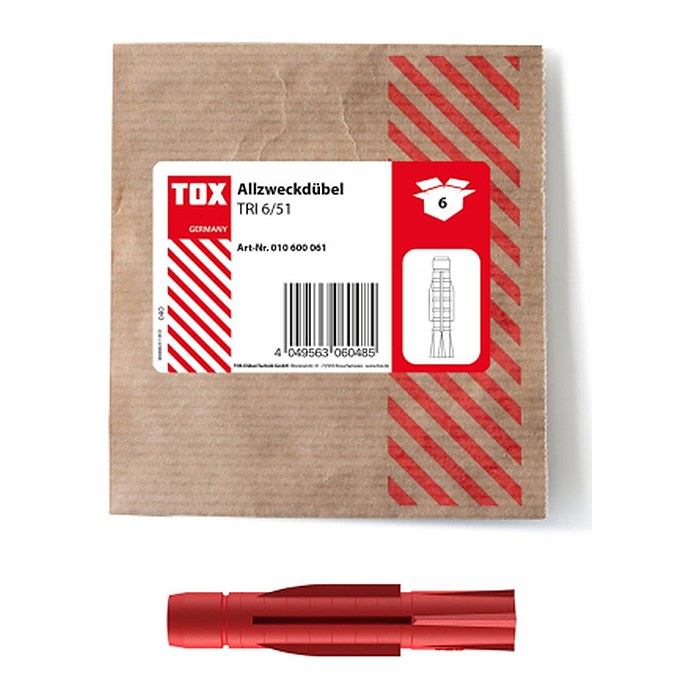 TOX TRI 6/51 010600061 Universaldübel Ø 6 mm x 51 mm, 6 St.
