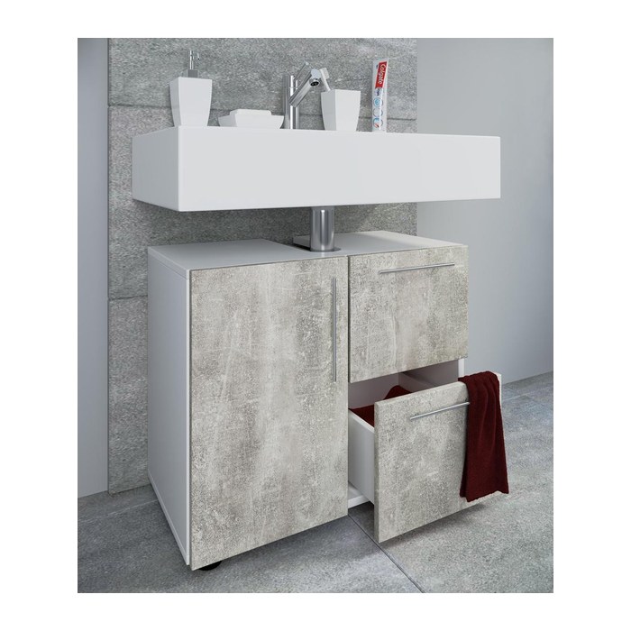 VCM my bath Waschbeckenunterschrank Flandu 916910 beton 61,0 x 32,0 x 51,0 cm