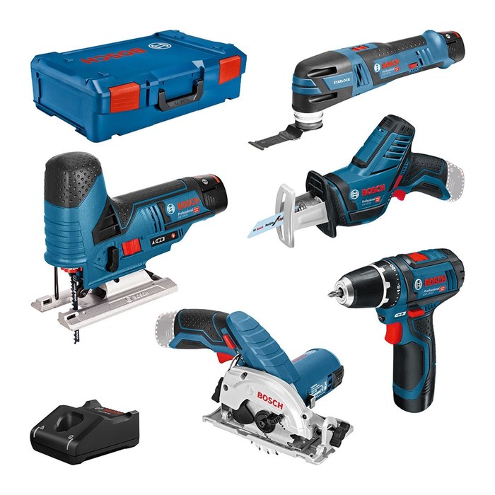 BOSCH Professional Elektrowerkzeug-Set Combo-Kit 10-tlg., 1 Set