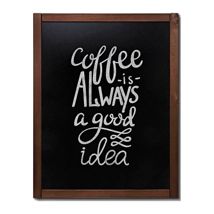 Showdown® Displays Kreidetafel Natura 70,0 x 90,0 cm Dark Wood