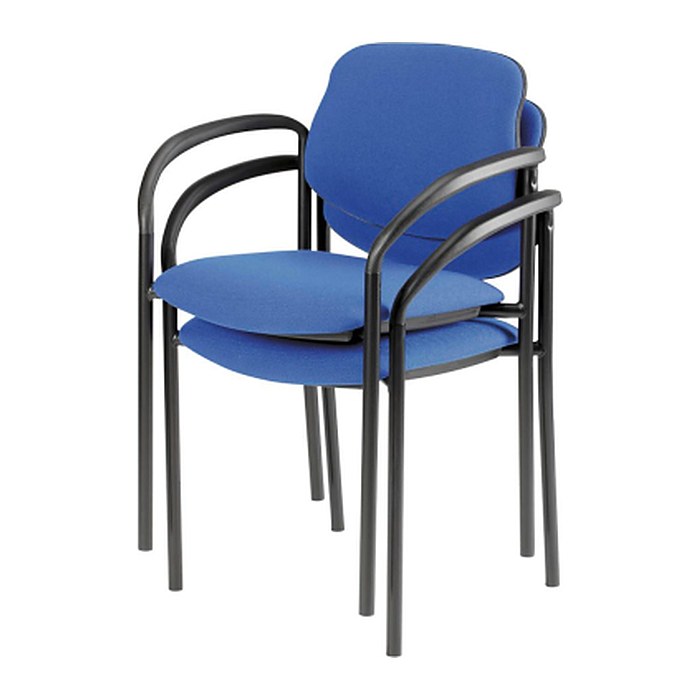 Nowy Styl Besucherstühle Styl blau Stoff, 2 St.