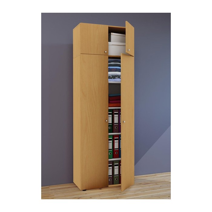 VCM my office Aktenschrank Vandol, 912194 buche 4 Fachböden 70,0 x 40,0 x 218,0 cm
