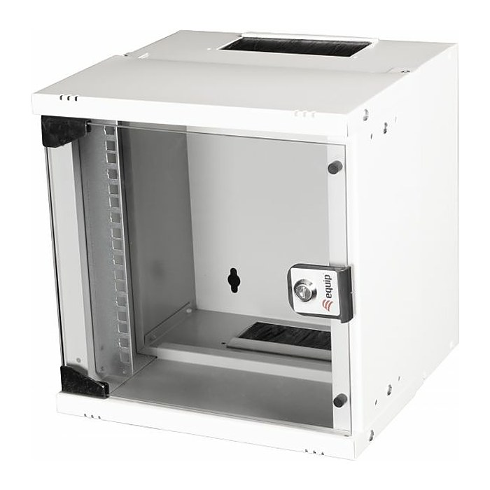 Equip 10" Wandgehäuse Glastür ECO 300x300mm 6U grau