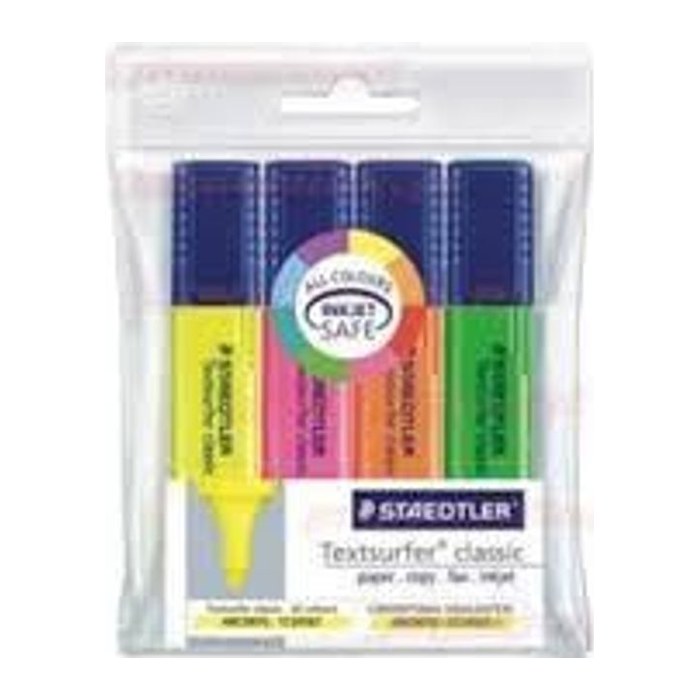 STAEDTLER Textmarker Textsurfer clas 4St gelb