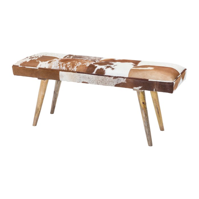 WOHNLING Sitzbank WL5.103 braun Leder 120,0 cm