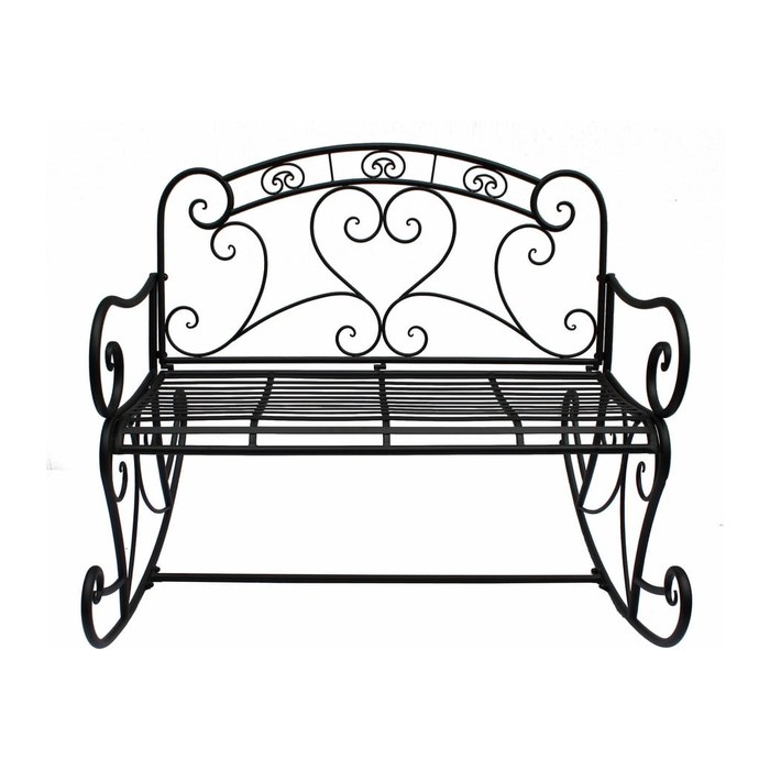 Garden Pleasure Schaukelbank DARES 504664 schwarz Metall 110,0 cm