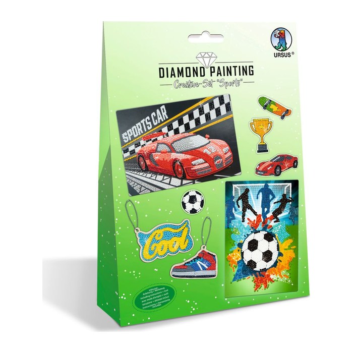URSUS® Diamond Painting 6x Motive Sports mehrfarbig