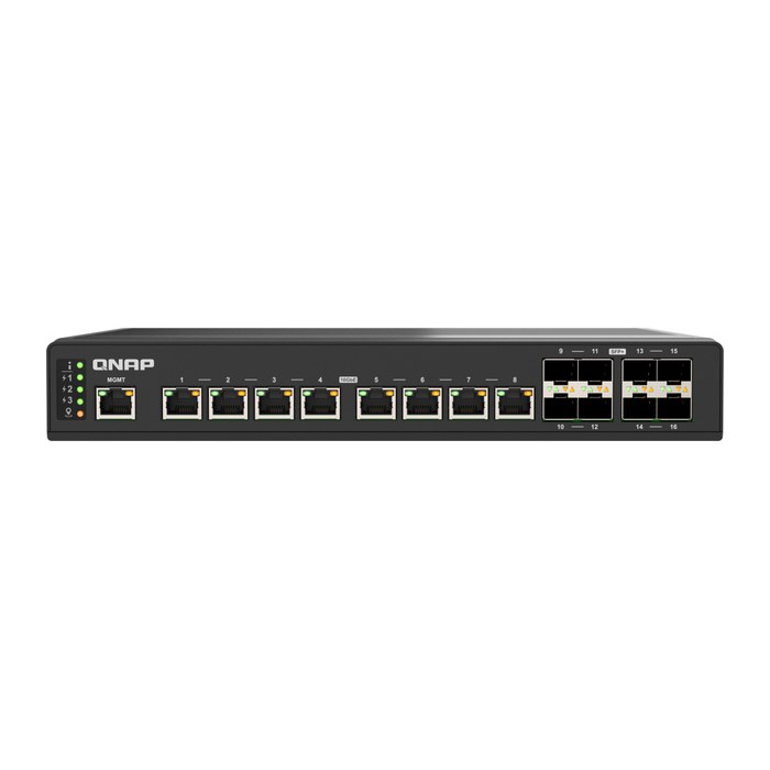 QNAP Switch 8 port 10GbE SFP+ and 8 ports 10GbE RJ45