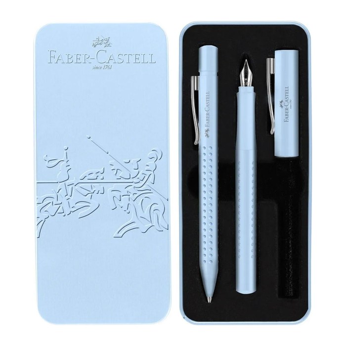 FABER-CASTELL Schreibset Grip 2010 blau