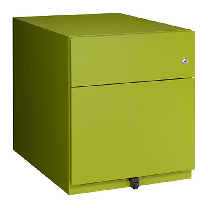 BISLEY Note Rollcontainer grün 2 Auszüge 42,0 x 56,5 x 49,5 cm