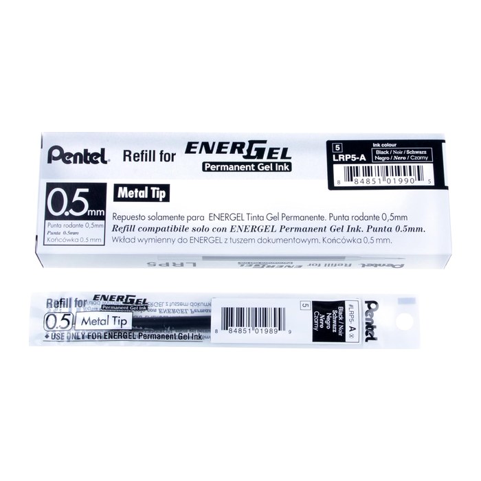 Pentel EnerGel Gelschreiberminen schwarz 0,25 mm 12 St.