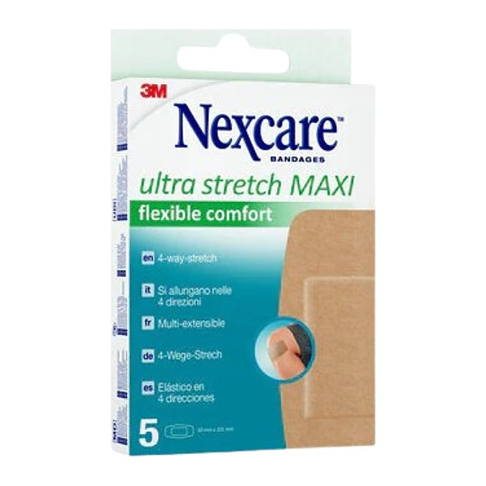 Nexcare™ Pflaster Ultra Stretch MAXI Flexible Comfort N8-5-1M beige 5,0 x 10,1 cm, 5 St.