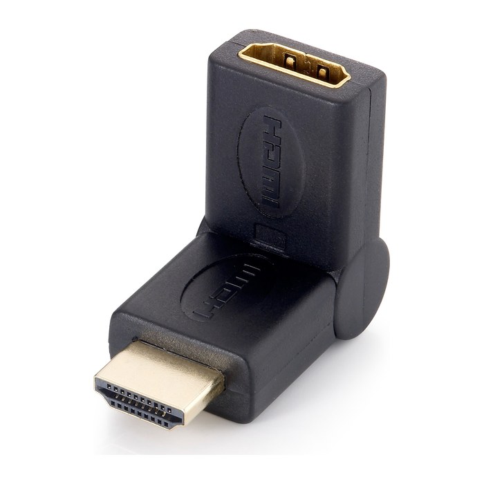 Equip HDMI Knickadapter 1920x1080/60Hz St/Bu 180° schwarz Polybeutel