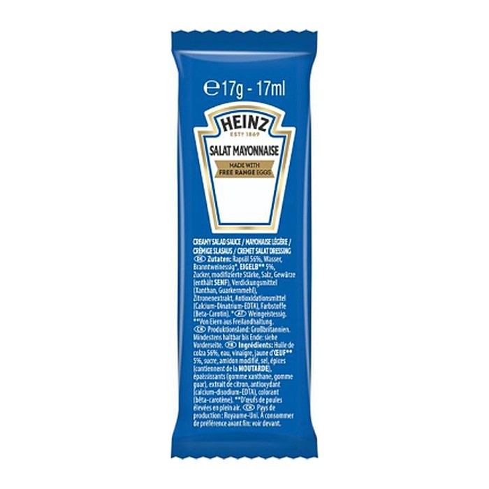 HEINZ SALAT MAYONNAISE 100x 17,0 ml, 100 St.