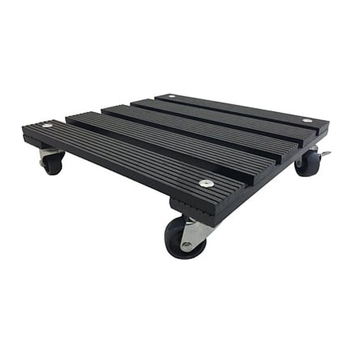 WAGNER® design yourself Pflanzenroller WPC GH 0520 Kunststoff anthrazit quadratisch 29,0 x 29,0 x 7,2 cm, 1 St.