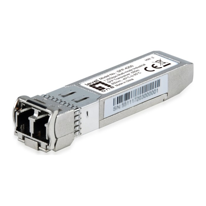 LevelOne SFP Transceiver 1.25Gbps MM Duplex LC 850nm 550m