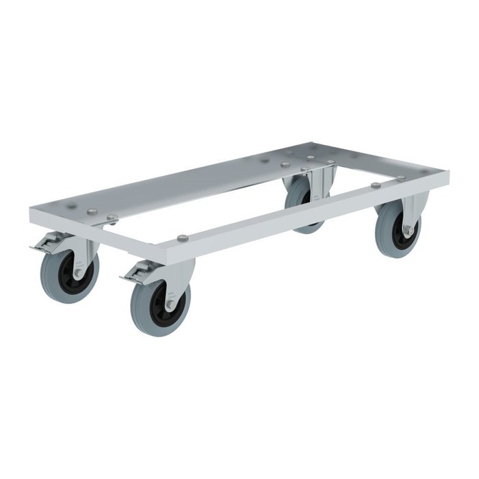 MUNK Transportroller silber 80,0 cm 40,0 cm bis 150,0 kg