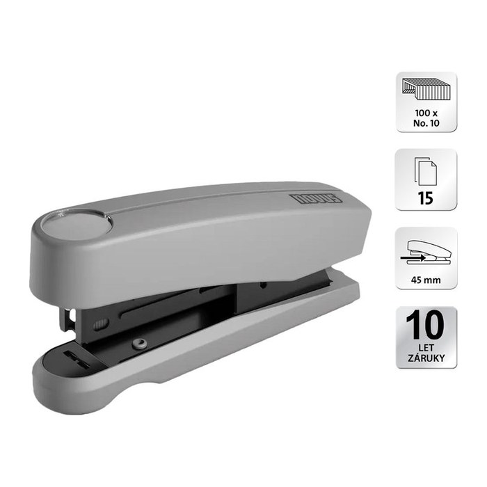 novus Heftgerät B 10 Professional Color ID 2.0 smart grey, 1 St.