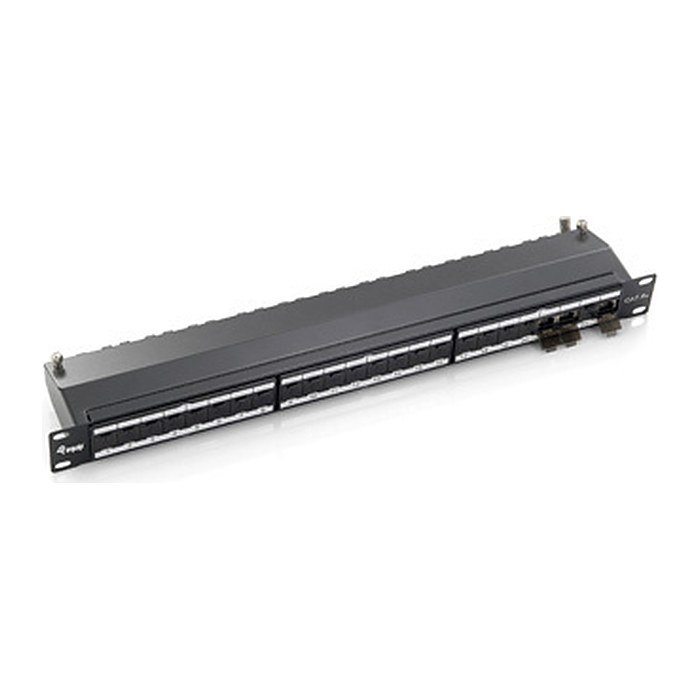 Equip 19" Patchpanel 24xRJ45 Cat6a FTP 1U 500MHz RAL7035