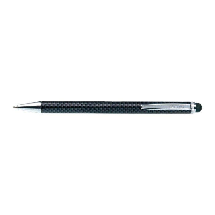 ONLINE® Touchpen-Kugelschreiber Stylus XL Carbon Design, Schreibfarbe: blau, 1 St.