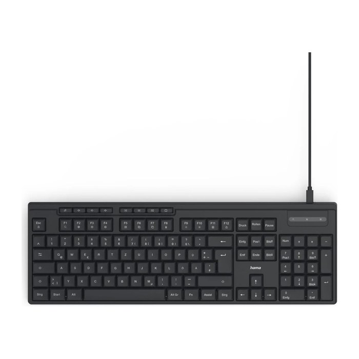 hama CK-200 Tastatur kabelgebunden schwarz