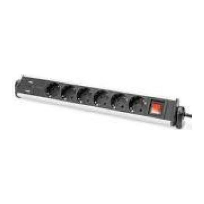 DIGITUS 6-fach Office-Steckdosenleiste mit 3xUSB-Anschlüssen