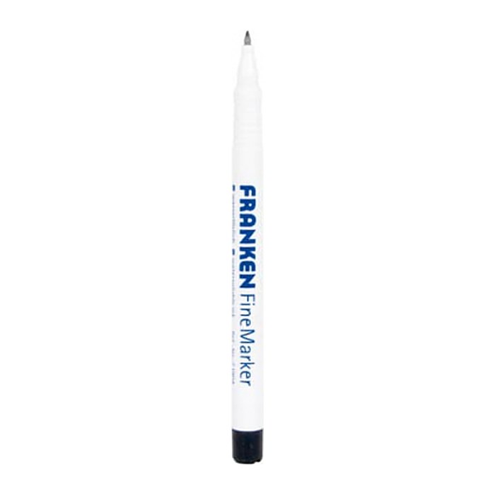 FRANKEN Fine Whiteboard-Marker schwarz 0,7 mm, 4 St.