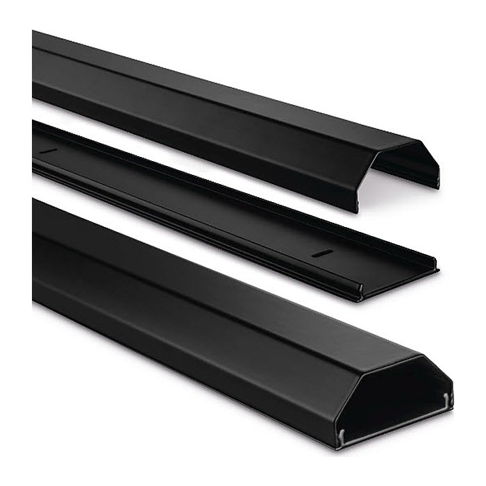 hama eckig Alu Kabelkanal 110,0 cm schwarz