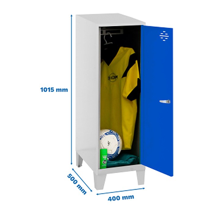 Simonrack Spind SIMONLOCKER DISM blau, grau 8425437121579, 1 Schließfach 40,0 x 50,0 x 101,5 cm