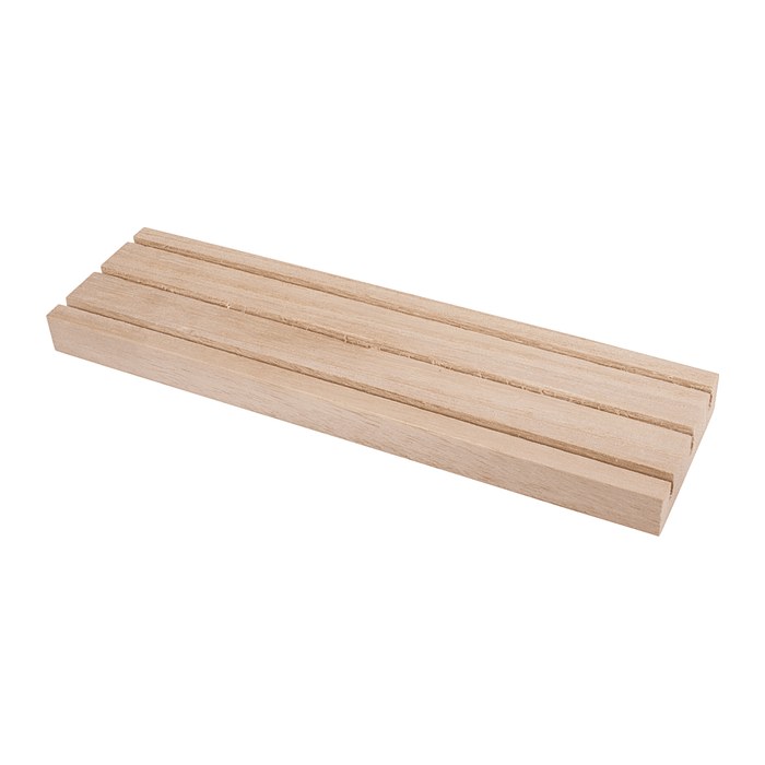 Rayher Bastelholz natur Holz Setzleiste mit 3 Rillen, 1 Pack