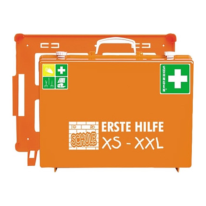 SÖHNGEN Erste-Hilfe-Koffer MT-CD Schule XS-XXL orange