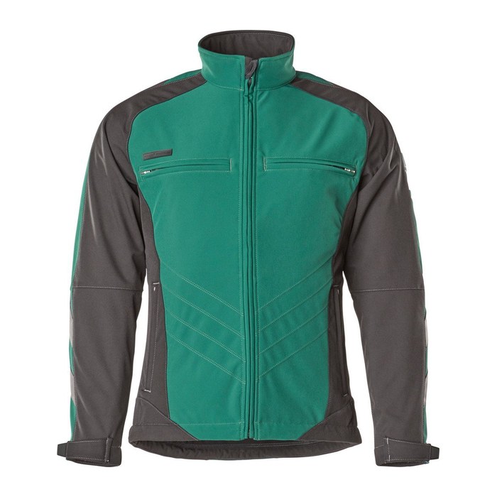MASCOT® Herren Softshelljacke DRESDEN grün, schwarz Größe M