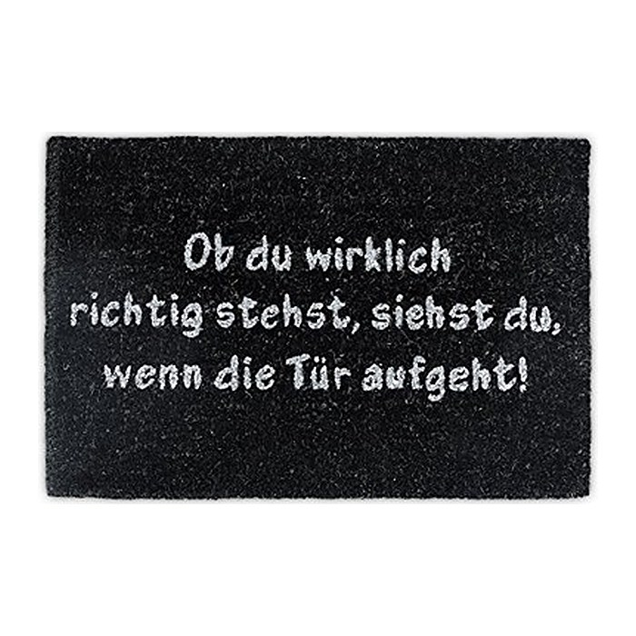 relaxdays Kokosmatte schwarz 40,0 x 60,0 cm