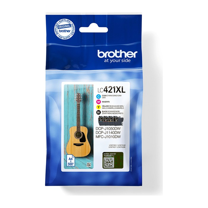 brother LC-421XLVAL schwarz, cyan, magenta, gelb Druckerpatronen, 4er-Set