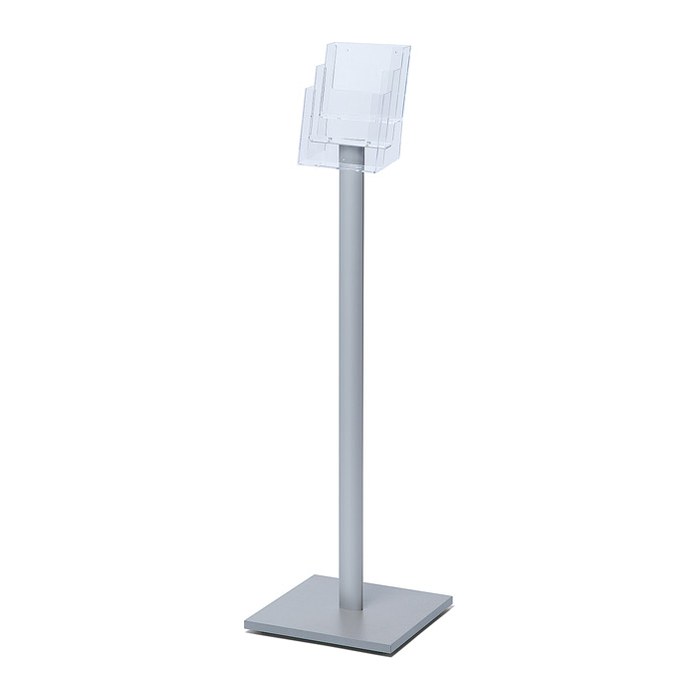 Showdown® Displays Prospektständer MB3C160 transparent DIN A5 3 Fächer 33,0 x 33,0 x 106,0 cm, 1 St.