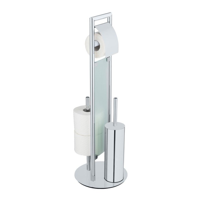 WENKO WC-Garnitur Sulmona silber Metall, 1 St.