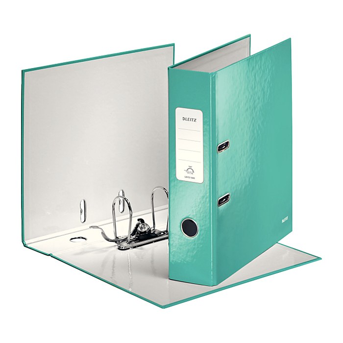 LEITZ Ordner eisblau Karton 8,0 cm DIN A4, 1 St.