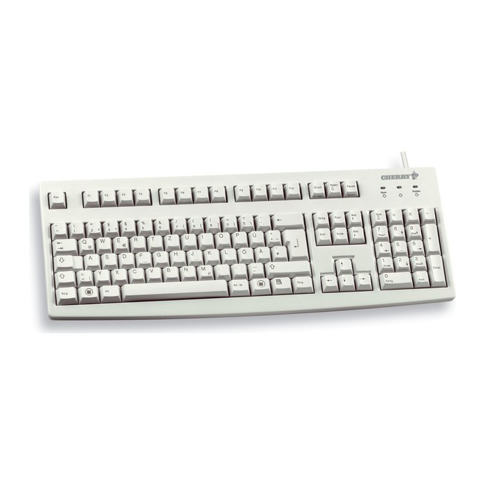 CHERRY G83-6105 KB NTK Tastatur Wired DE hellgrau