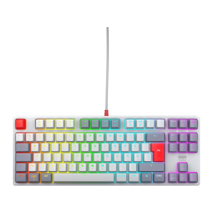 CHERRY XTRFY K4V2 Tastatur RGB Wired DE MX Rot TKL 80% Retro