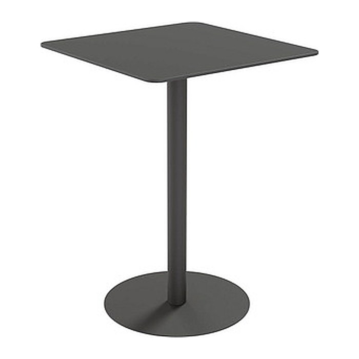 meet powered by PAPERFLOW CROSS Stehtisch quadratisch HPL-Platte schwarz 80,0 x 80,0 x 110,0 cm, 1 St.