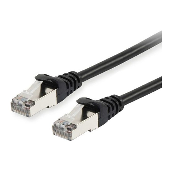 Equip Patchkabel Cat6A S/FTP 2xRJ45 2.00m schwarz LSZH Polybeutel