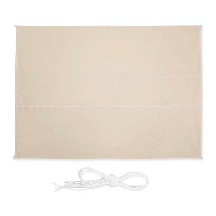 relaxdays Sonnensegel rechteckig beige 2,5 x 3,5 m