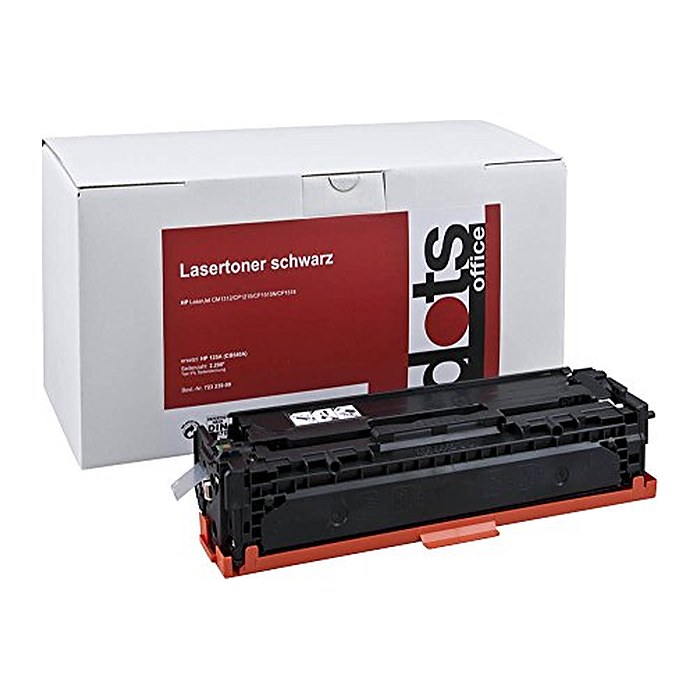 dots schwarz Toner kompatibel zu HP 125A (CB540A)